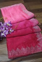 Bollywood Designer Saree exclusif dernière Boutique indienne Siroski travail Sari exportation tissu de soie de qualité pour vêtements de mariée ethniques
