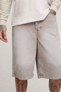 กางเกงขาสั้นผ้าฝ้าย100% 2026สำหรับผู้ชายกางเกงผ้าเดนิมฮิปฮอปใส่สบายปักโลโก้ได้ตามต้องการ - Product Image 2