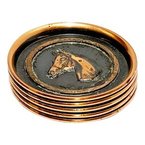 New Design Oval <b>Cup</b> <b>Mat</b> Vinyl Coaster Eco-Friendly Lightweight One Set Retro Accessories Gifts CLASSIC Customize OEM BoxB - Product Image 3