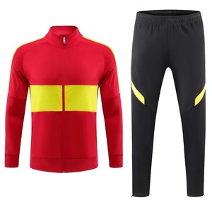 Uniforme de Fútbol Unisex OEM de Bajo Costo, Pantalones y Chaqueta Deportiva, Ropa Deportiva Estampada 100% Poliéster con Degradado de Color - Product Image 2