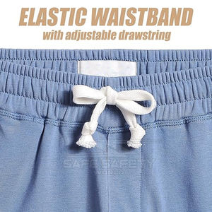 Short de sport de fitness personnalisé pour homme de grande taille Style de rue respirant anti-rides coton écologique marque privée à vendre - Product Image 2