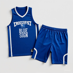 Ensembles d'uniformes de basket-ball personnalisables Technique de sublimation en polyester 100% avec des tailles de nom d'équipe personnalisées de XS à 5XL - Product Image 1