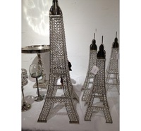 Décoration de la tour Eiffel au design antique Centres de table de mariage Paris Fashion Centre de table de la tour en cristal élégante