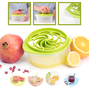 Manual Citrus Juicer Portable Lemon Orange Squeezer With Storage Container Household Fruit <b>Juice</b> <b>Extractor</b> - Product Image 6