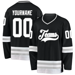 Maillots de hockey sur glace à sublimation complète 100% maillots d'équipe en tissu léger et respirant en polyester - Product Image 3