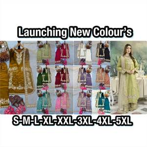 Ensemble haut, palazzo et dupatta en soie avec broderie lourde, travail de sequins, travail manuel de diamants et de perles, et bordure en dentelle fantaisie. - Product Image 4