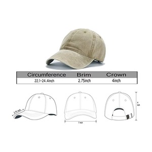 Casquette de baseball classique de haute qualité en coton 5 panneaux et 6 panneaux Logo de broderie Casquette vierge à la mode personnalisée - Product Image 3