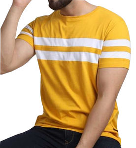 T-shirt de luxe pour hommes col rond séchage rapide respirant tricoté anti-boulochage 100% coton personnalisé avant prix usine direct Bangladesh - Product Image 2