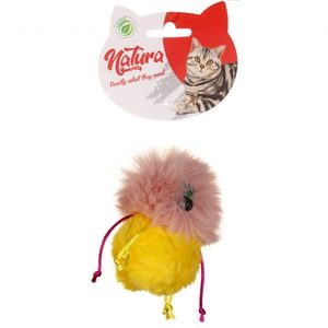 Natura 10 cm PTC-041 Jouet en peluche interactif pour chats, fait à la main, multicolores, en matériaux naturels, amusant, qui couine - Product Image 1