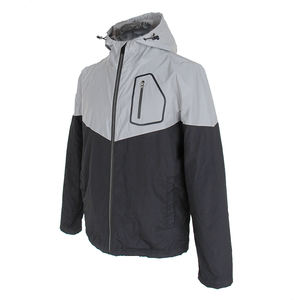 Chaqueta Cortavientos Casual para Hombre, Otoño, Nueva Moda, Diseño de Parches de Colores, Cierre de Cremallera, Transpirable, Talla Grande, con Capucha, Resistente al Viento - Product Image 2