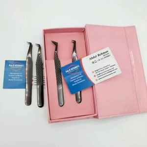 Pince à cils professionnelle japonaise en acier inoxydable de marque privée populaire cils de soins de beauté antistatiques durables de précision - Product Image 2