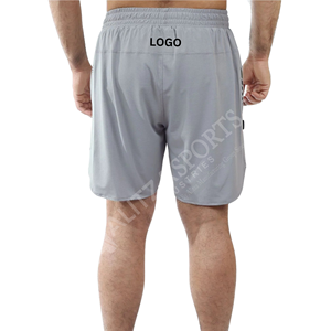 Pantalones cortos transpirables listos para enviar para hombres, pantalones cortos de secado rápido que absorben la humedad para entrenamiento de gimnasia - Product Image 6