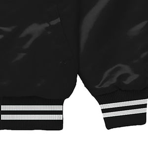 Veste de bombardier universitaire Letterman en Satin marron et noir de qualité supérieure pour les sports universitaires vêtements d'extérieur athlétiques de haute qualité - Product Image 4