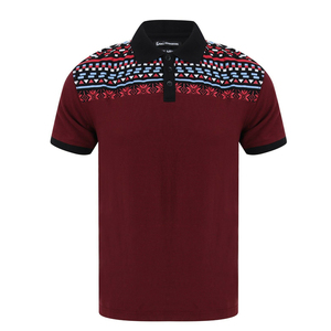 T-shirt Polo à manches courtes en coton pur - Product Image 4