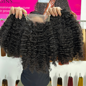 Paquets de cheveux bouclés birmans vietnamiens vendeurs de cheveux vierges non traités paquets de cheveux bouclés bruts alignés sur les cuticules vietnamiennes - Product Image 6