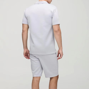 Vêtements de sport confortables et décontractés Meilleure vente Prix de gros Ensemble double pour hommes Ensemble short et t-shirt de fitness à manches courtes - Product Image 4