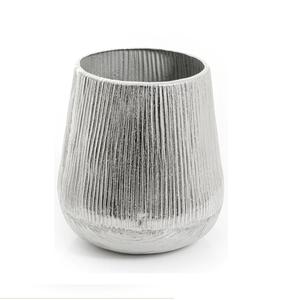 <b>Large</b> Capacity Flower Decoration Hand Curved Designer Silver Plated Flower <b>Vase</b> Wedding Party Decoration Aluminium Flower <b>Vase</b> - Product Image 6