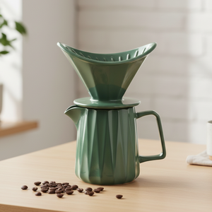 Juego de Cafetera y Gotero de Porcelana Duradera de Primera Calidad Multiusos 3461000SETL-0.4 para Amantes del Café - Product Image 4