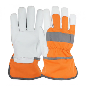 Gants de gréeur canadiens Gants de jardinage Sécurité Protection Construction Gants de travail manuel Gants de conduite en cuir Toile caoutchoutée - Product Image 1