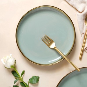 Ensemble de couverts en or pour voyage avec cuillère fourchette pailles réutilisables brosse et pochette de transport pour bureau camping et salle à manger couverts - Product Image 2