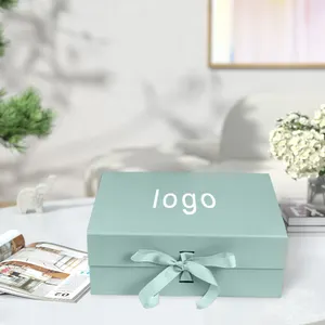 奢华粉色3d礼品包装logo结婚专用纸可回收包装花式bolsa de纸箱纸盒