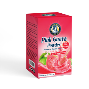 Poudre de goyave rose instantanée biologique jus de fruits et de légumes aromatisé emballage de boîte personnalisable avec marque privée ODM en stock - Product Image 2