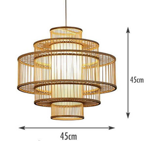 โคมไฟไม้ไผ่ลวดลายหรูหรามีสไตล์สำหรับบ้านโรงแรมหรือร้านอาหารเฟอร์นิเจอร์งานฝีมือที่ทันสมัยสำหรับตกแต่ง - Product Image 1