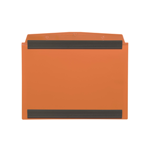 Busta porta documenti, magnetica, DIN A7 orizzontale, Arancione, 2 strisce magnetiche, 10 pz / confezione.- SD2M/7110-08 - Product Image 2