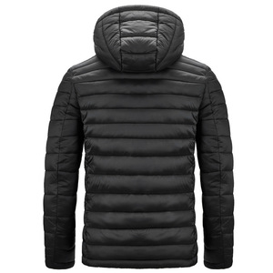 Front Custom Printed Hooded Crop Top Custom Made Lightweight Canvas <b>Waterproof</b> Cotton <b>Padded</b> Windproof Warm Puffer <b>Jacket</b> - Product Image 5