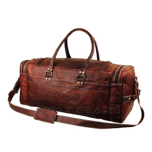 Hot Selling Premium Leather Duffel Bag Best Quality Leather Duffle Bags - Product Image 4