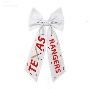 Personalizado elegante hecho a mano con cuentas accesorios para el cabello día del juego equipo Color lazos para el cabello escuela lazos para el cabello - Product Image 5