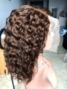 Giá rẻ Giá nước sóng #4 Bob Tóc Giả Brazil tóc ngắn Bob wigs13x4 tóc con người ren phía trước ngắn sâu xoăn Trong Suốt Ren tóc giả - Product Image 5