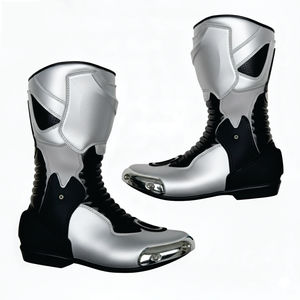 Bottes de moto les plus vendues en 2025 à vendre Chaussures de moto en cuir véritable confortables Chaussures de moto sur mesure - Product Image 4