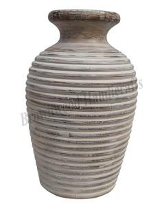 Vase sculpté à la main en bois de vente chaude pour la décoration de chambre et de bureau Vase en bois à prix compétitif et à bas quantité minimale de commande Qualité supérieure garantie - Product Image 5