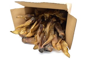 Golosinas para masticar con orejas sin pelo de búfalo ecológicas para perros Producto Faizacraft - Product Image 2