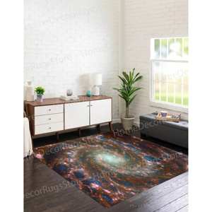Alfombra Estampada: Diseño de Galaxia Personalizado Inspirado en James Webb, Alfombra de Chenilla - Product Image 2