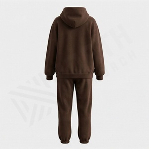 Ensemble de survêtement décontracté deux pièces pour femme, printemps-été, surdimensionné, uni, sweat-shirt à capuche chaud, logo, pantalon long, vêtements de sport doux - Product Image 2