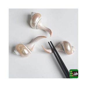 Vietnam fait à la main Logo personnalisé Restaurant nacre naturelle coquille baguettes reste et cuillère support créatif porte-baguettes - Product Image 2