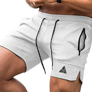 Short de gymnastique pour hommes, coupe ajustée, taille élastique, avec cordon de serrage - Product Image 6