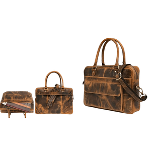 Sac à dos en cuir véritable unisexe tendance Compartiments sécurisés Utilisation quotidienne Compatibilité avec ordinateur Sac à main pour personnalisation - Product Image 4