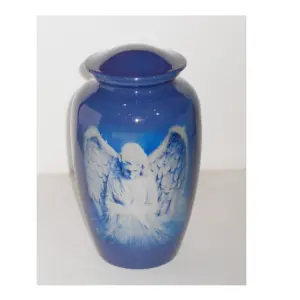 Blue Angel Cremation Urn Heaven Welcome Memorial Cremation Urns for pet & Human Ashes caskets & urns Decorative Funeral Burial