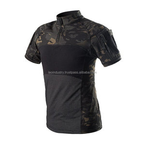 เสื้อยืดแขนสั้นลายพรางสำหรับผู้ชาย, เสื้อยืดยุทธวิธีลายพรางเสื้อยืดกีฬากลางแจ้ง - Product Image 6