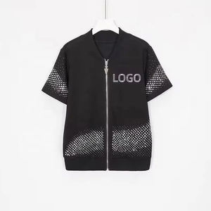 Conjunto Deportivo de 2 Piezas para Mujer con Logotipo Personalizado, Sudadera con Capucha y Pantalones de Algodón Puro, Conjuntos Deportivos al por Mayor con Estilo de Pedrería - Product Image 3