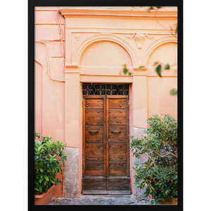 Puerta de Madera Maciza Trastevere con Decoración de Estilo Mediterráneo - Product Image 1