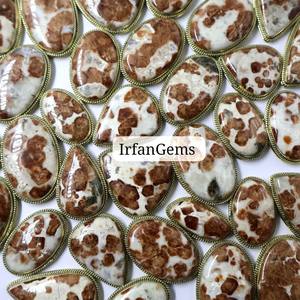 Brass Handmade Rings Pendants Jewelry Making Stone 100% Natural Wollastonite Grooved Pendant Loose Gemstones Bulk Lot Garnet - Product Image 4