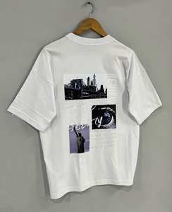 Vente en gros de t-shirts DTG avec logo T-shirt boxy sérigraphié 100% coton pour hommes, vêtements de rue - Product Image 3