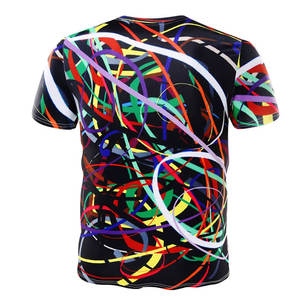 เสื้อยืดแขนสั้นพิมพ์ลายสำหรับผู้ชายเสื้อยืด3D พิมพ์ซับลิเมชันแบบลำลองสำหรับชายหาด - Product Image 4