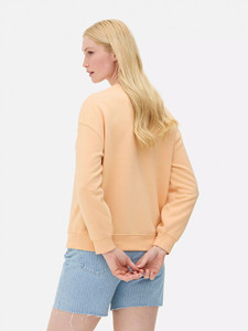 Diseño personalizado Logo Crew Neckline Dropped Shoulders and Rib Trims Sudadera para mujer Gym Workout Sudaderas con capucha y sudaderas para mujer - Product Image 2
