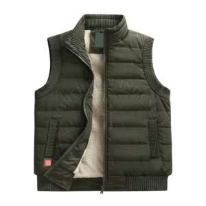 Spring Solid Zipper Leather <b>Heated</b> Vest <b>Men's</b> Plus Size Sports Fleece Lined Rechargeable Winter Winter Heating Jackets for <b>Men</b> - Product Image 2