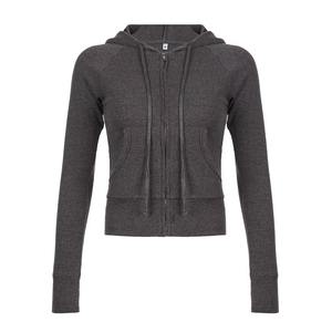 Casual Streetwear básico con capucha bolsillos sudadera chándal 2025 otoño primavera moda sólido manga larga sudaderas con capucha para mujer - Product Image 1